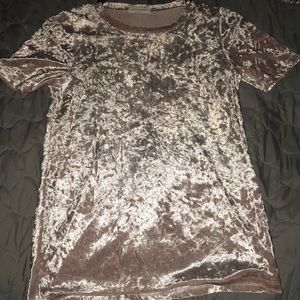 pink velvet shirt (flash and no flash)